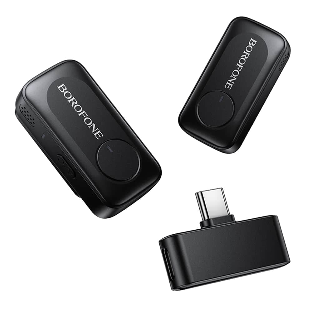 Borofone BFK17 Ασύρματο Μικρόφωνο Πέτου, USB-C, Θήκη Φόρτισης, Ακύρωση Θορύβου, Πανκατευθυντικό, Μαύρο 5