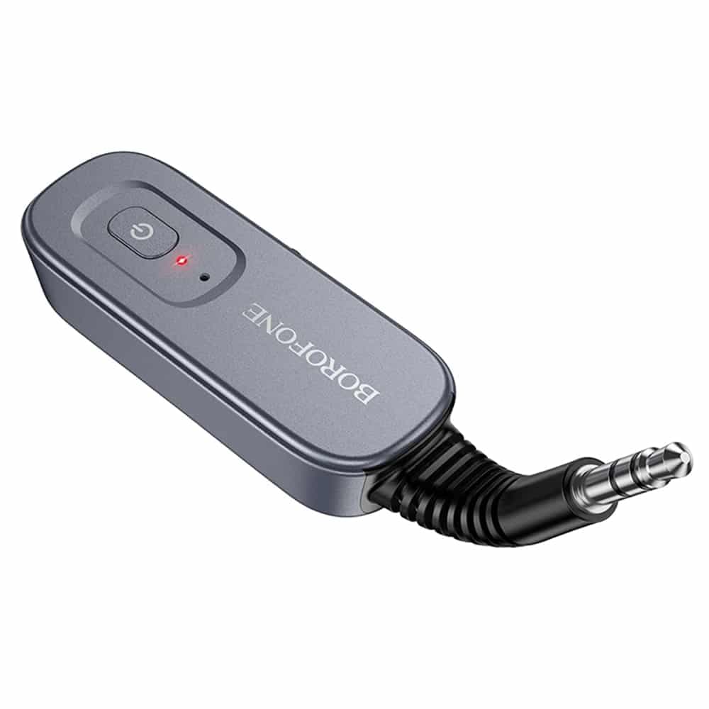 Borofone BC51 Δέκτης και Πομπός Ήχου Bluetooth AUX, Μεταλλικό Γκρι 2