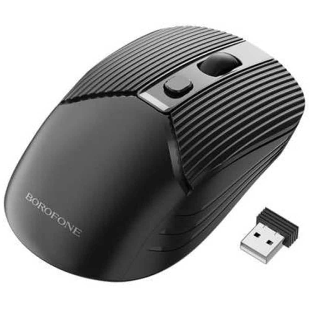 Borofone BG5 Ασύρματο Ποντίκι, 2.4GHz, 1600DPI, Εργονομικός Σχεδιασμός, Αμφιδέξιο, Μαύρο