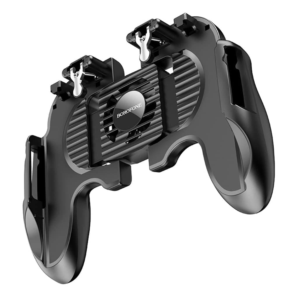 Borofone BG3 Gamepad Warrior, Ανεμιστήρας Ψύξης, Διπλές Σκανδάλες Παιχνιδιών, Για Smartphones 4,5 - 6,7", Μαύρο 2