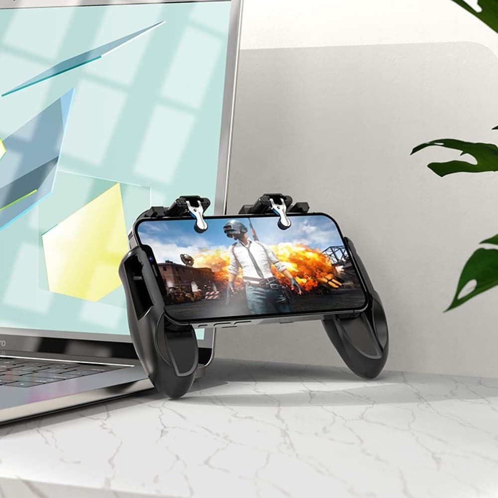 Borofone BG3 Gamepad Warrior, Ανεμιστήρας Ψύξης, Διπλές Σκανδάλες Παιχνιδιών, Για Smartphones 4,5 - 6,7", Μαύρο 4