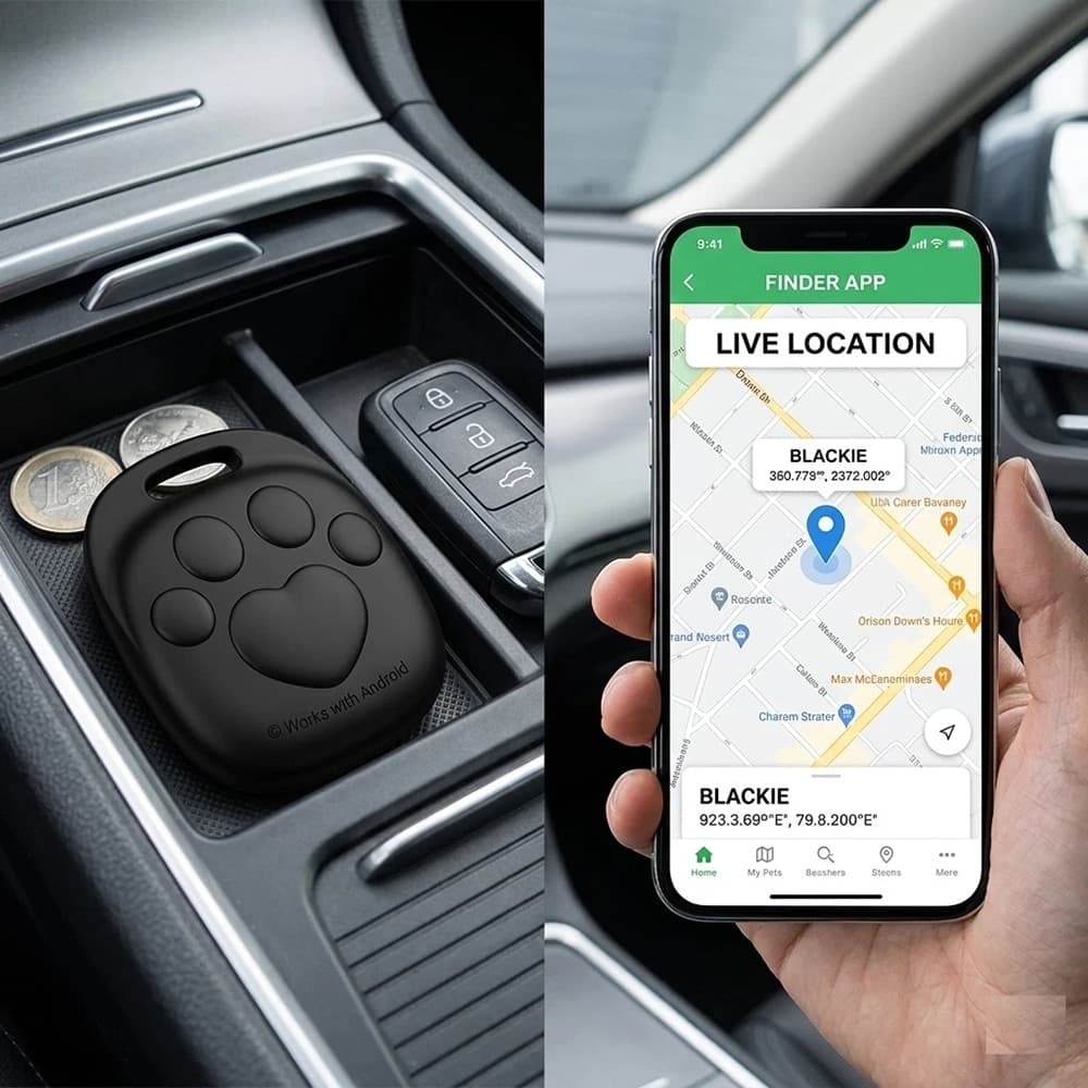 Borofone BC105 Έξυπνος Ιχνηλάτης, Συμβατός με Google Find Hub, Anti-Lost, Αντικαταστάσιμη Μπαταρία, Μαύρος 5