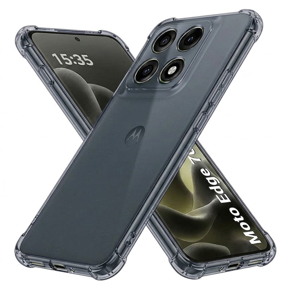 Techsuit Shockproof Clear Silicone - θήκη για Motorola Edge 70 Pro - Διάφανο
