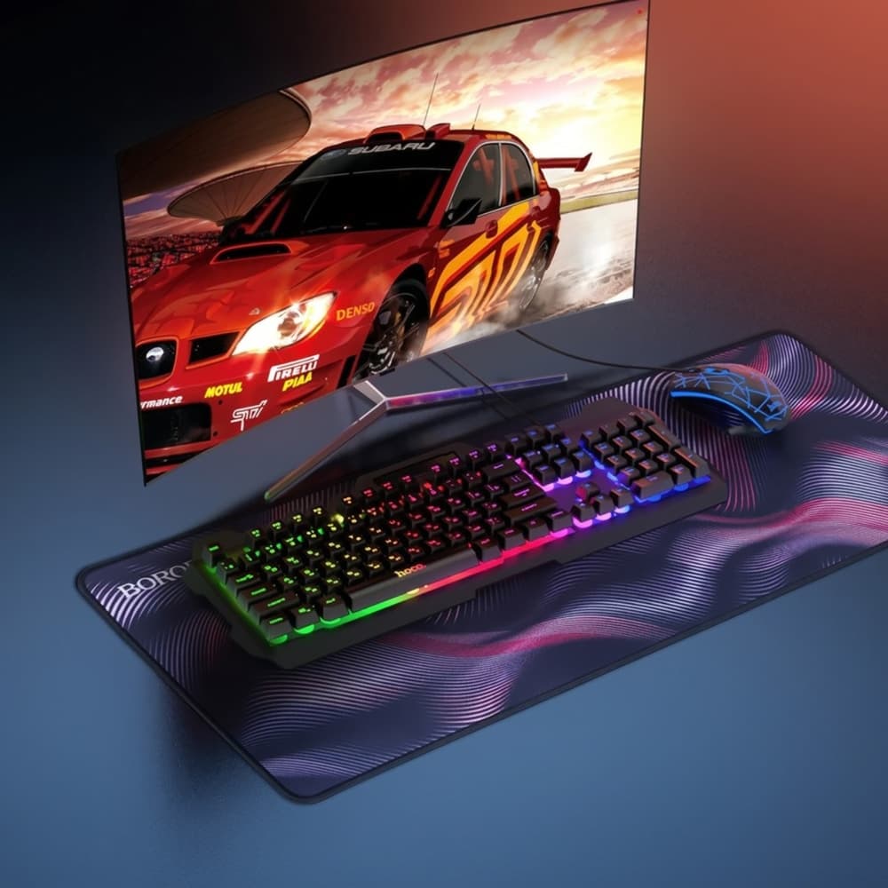 Borofone BG12 Gaming Mouse Pad, Αντιολισθητική Βάση από Καουτσούκ, Ραμμένες Άκρες, 800 x 300mm, Symphony 5