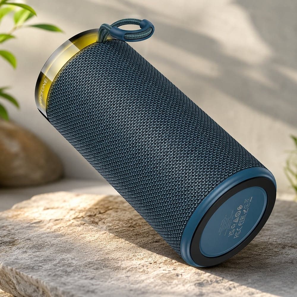 Borofone BR105 Φορητό Ηχείο Bluetooth, 10W, Bluetooth V5.4, TWS, Ραδιόφωνο FM, Κάρτα USB/TF, Μπλε Σκούρο 4