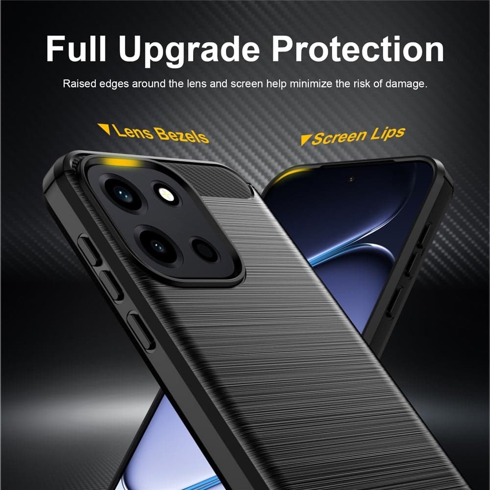 Techsuit Carbon Silicone - θήκη για Oneplus Nord 6 - Μπλε 6