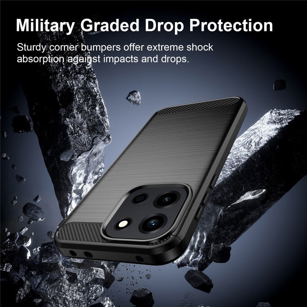 Techsuit Carbon Silicone - θήκη για Oneplus Nord 6 - Μπλε 2