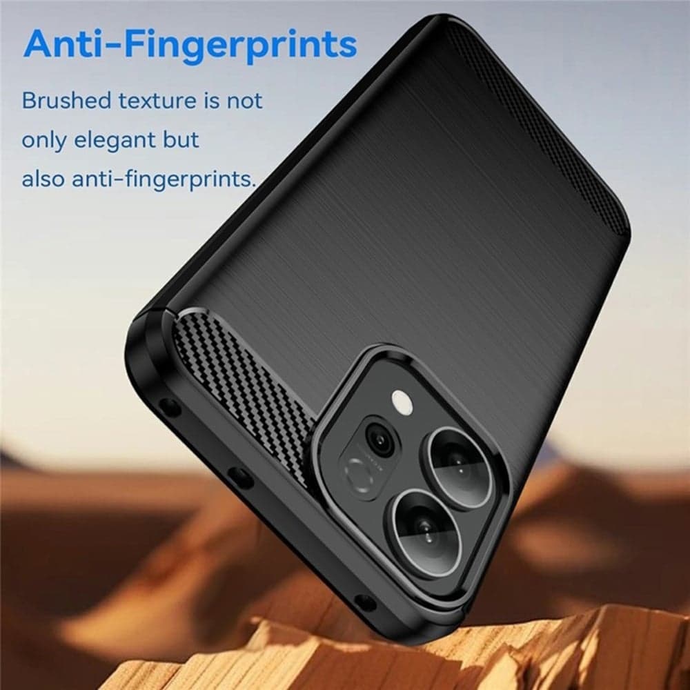Techsuit Carbon Silicone - θήκη για Oppo Reno16 Pro - Μαύρο 5