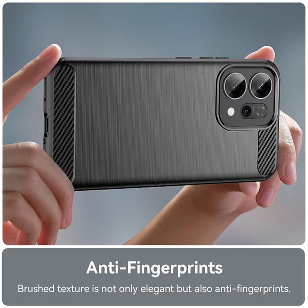 Techsuit Carbon Silicone - θήκη για Oppo Reno16 Pro - Μαύρο 3