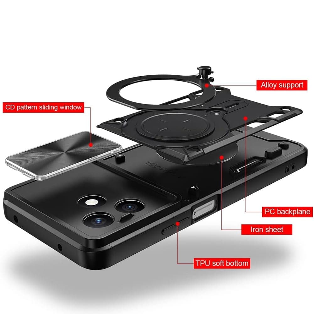 Techsuit CamGuard Pro - θήκη για Honor X8d - Μπλε 2