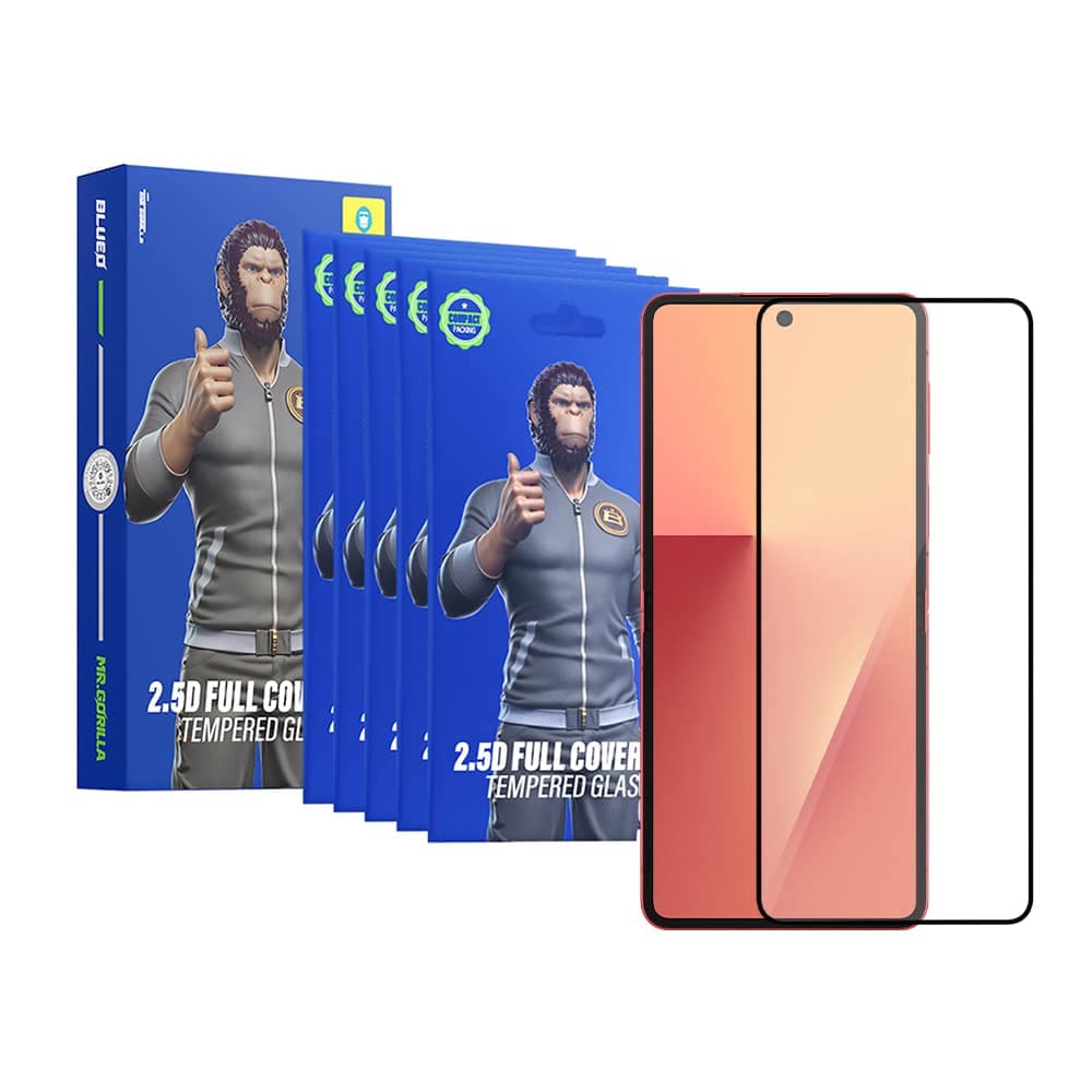 Blueo Γυαλί HD Πλήρους Κάλυψης 2.5D από Μετάξι (Συσκευασία των 5) για Samsung Galaxy Z Flip7 / Z Flip8, Μαύρο