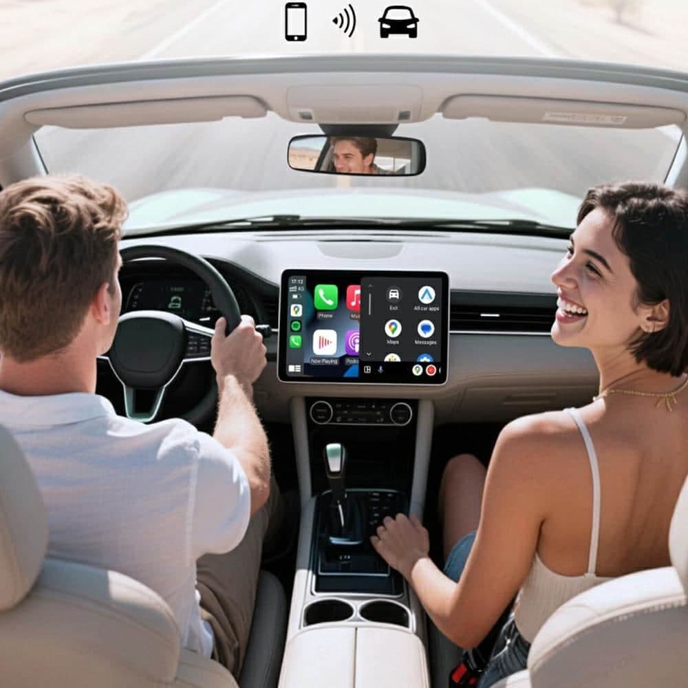 Προσαρμογέας αυτοκινήτου Πομπός 4smarts Bluetooth CarPlay/Android Auto ασημί 5