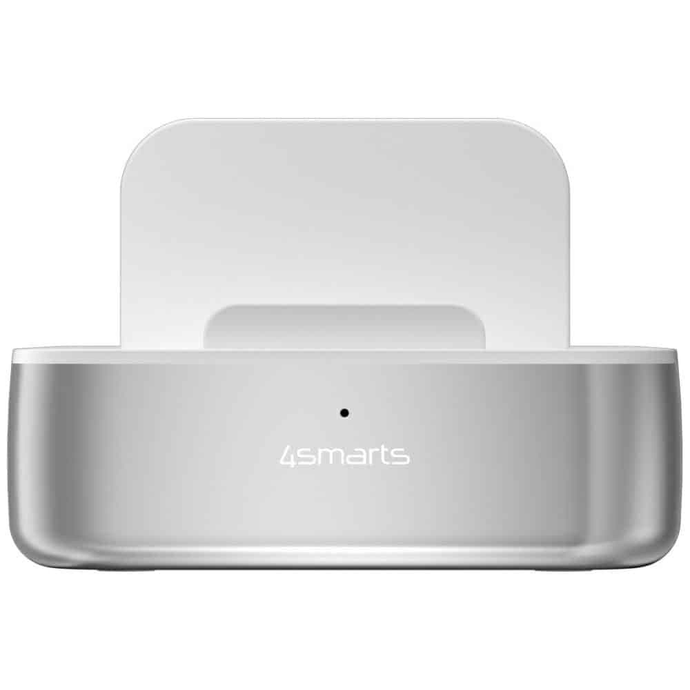 Σταθμός φόρτισης 4smarts Team 100W 5xUSB-C με σετ 6 καλωδίων ασημί 4