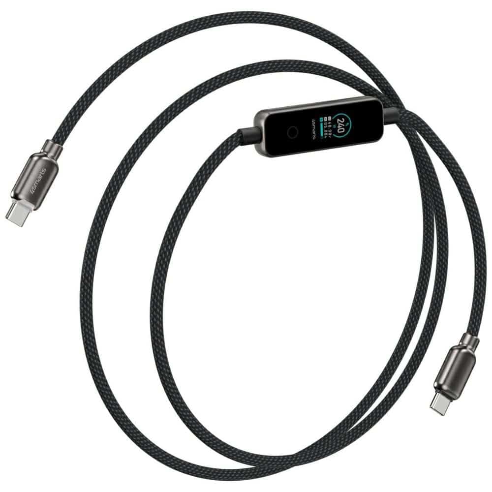 Καλώδιο 4smarts ScreenCord USB-C 240W 1,2 m, μαύρο 4