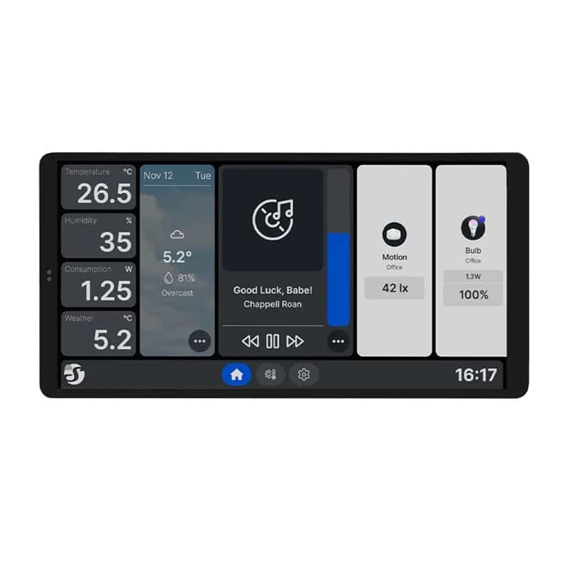 Shelly Wall Display X2 WiFi/BLU, Λευκό