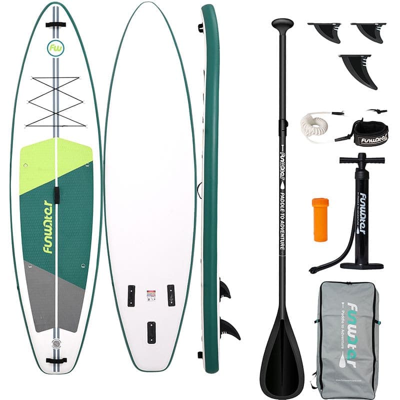 FunWater SUPFW69A Σανίδα SUP 3,35m, Πράσινο-Άσπρη