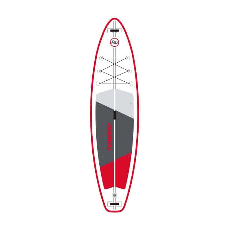 FunWater SUPFW69C Σανίδα Paddleboard 3,35m, Κόκκινο-Άσπρη 2