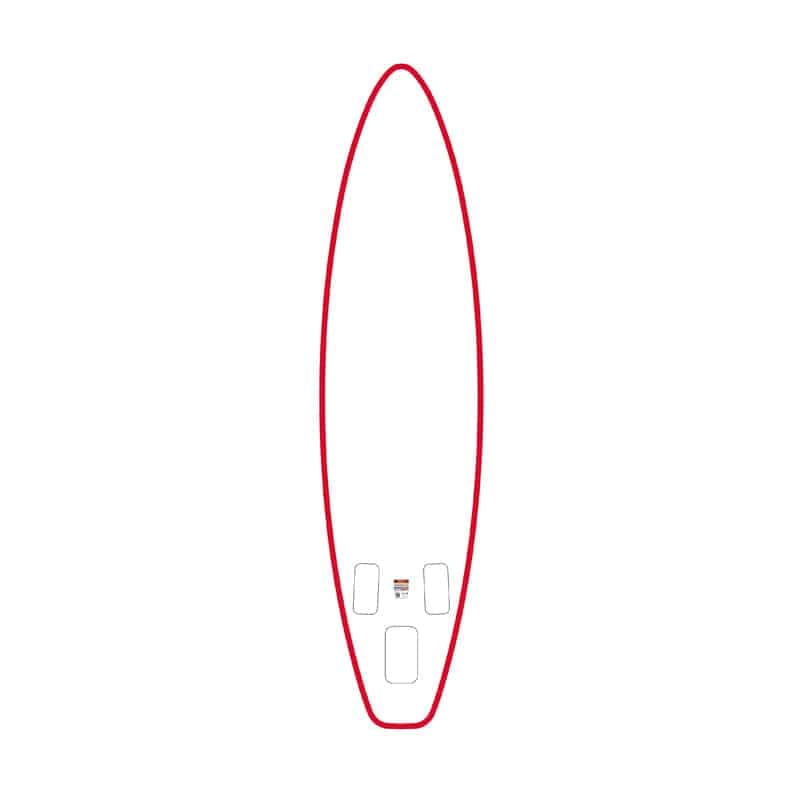 FunWater SUPFW69C Σανίδα Paddleboard 3,35m, Κόκκινο-Άσπρη 4