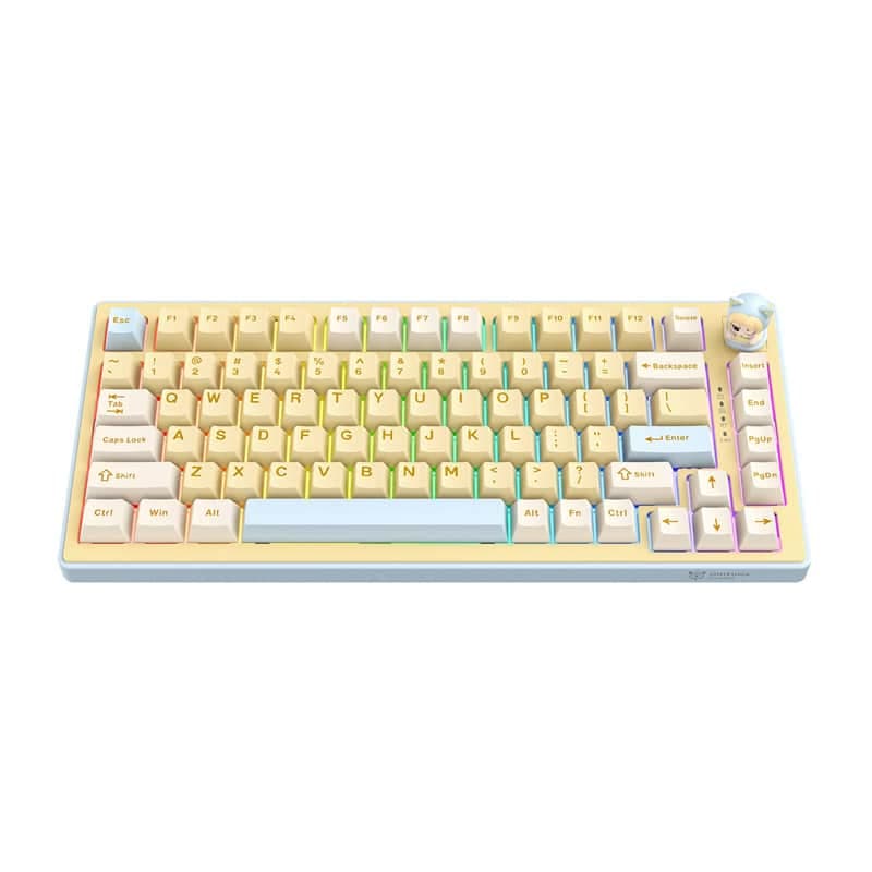 ONIKUMA MT707 Πληκτρολόγιο Gaming, RGB Φωτισμός, Κίτρινο