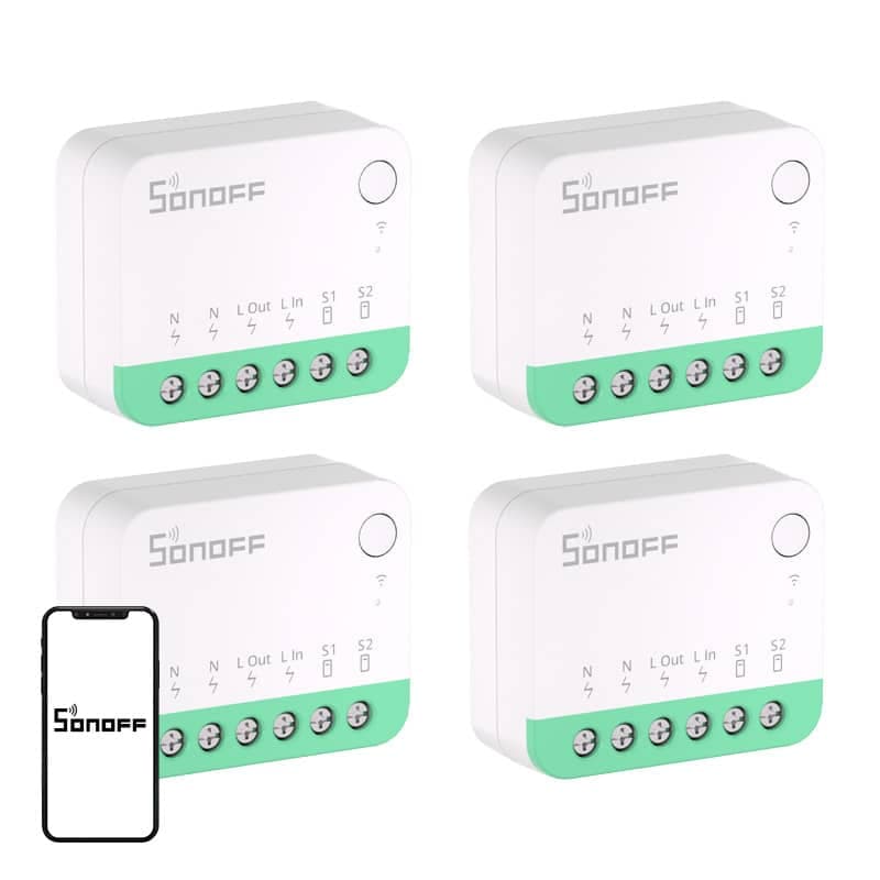 SONOFF MINIR4M (Extreme) Διακόπτης Matter, Συσκευασία 4 Τεμαχίων