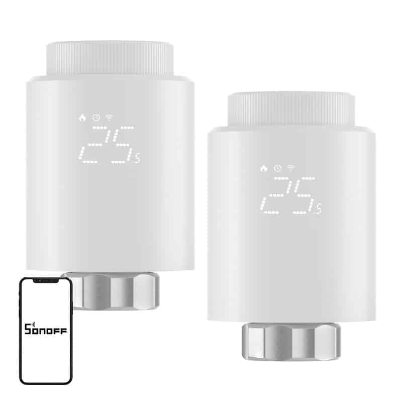 SONOFF TRVZB Θερμοστατική Κεφαλή ZigBee, Συσκευασία 2 Τεμαχίων