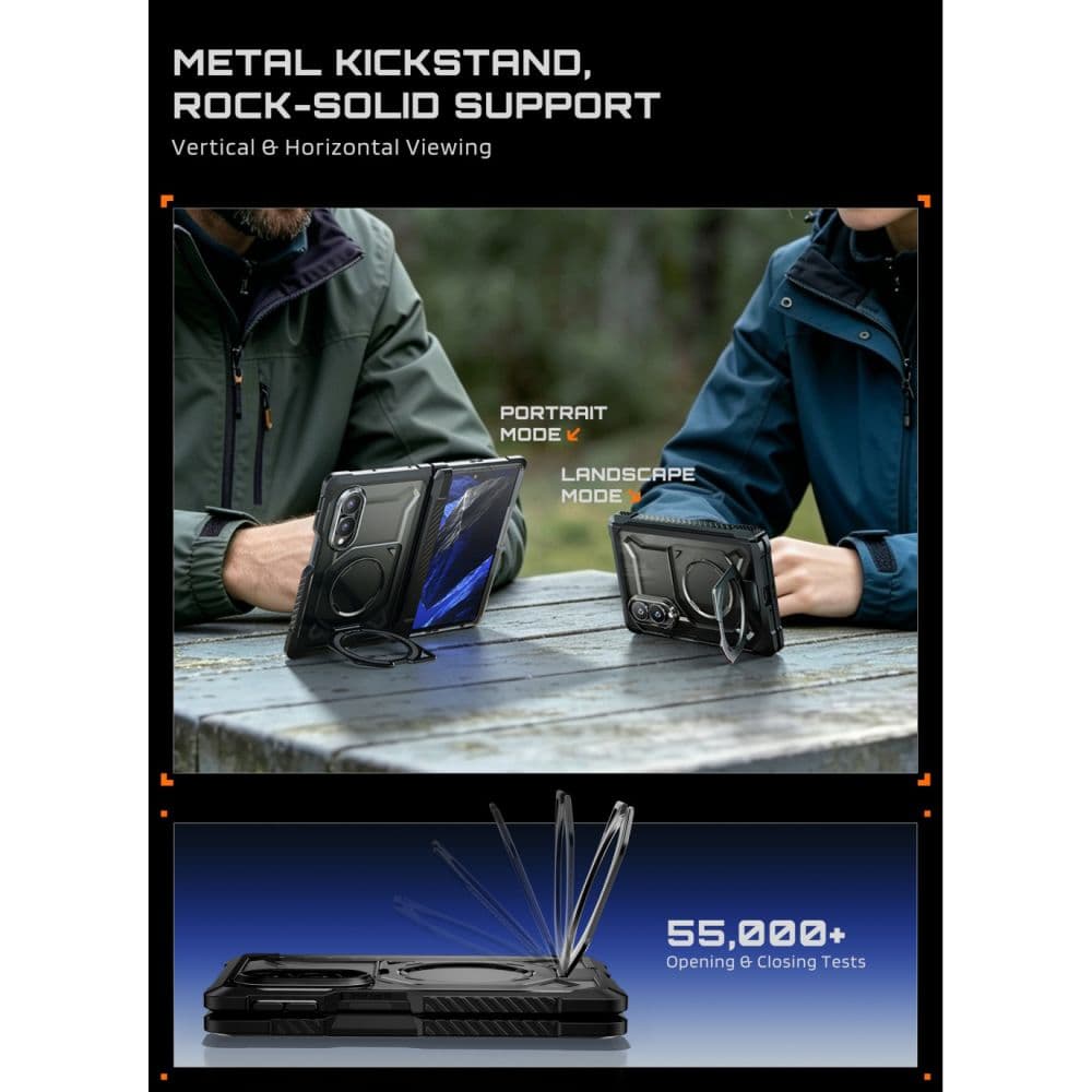 ΘΗΚΗ SUPCASE UB GRIP MAGSAFE GALAXY Z FOLD 8 ΜΑΥΡΗ 7