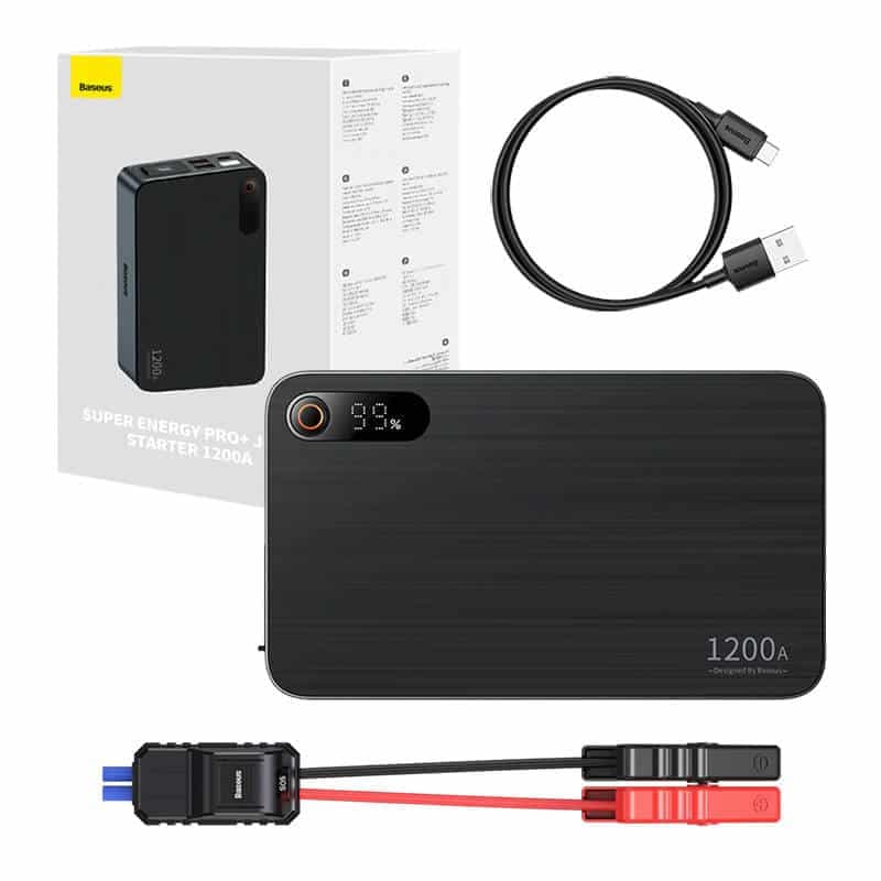 Baseus - Εκκινητής Αυτοκινήτου Super Energy Pro+ (C00245700111-00) - 1200A, 12000mAh - Μαύρο 8