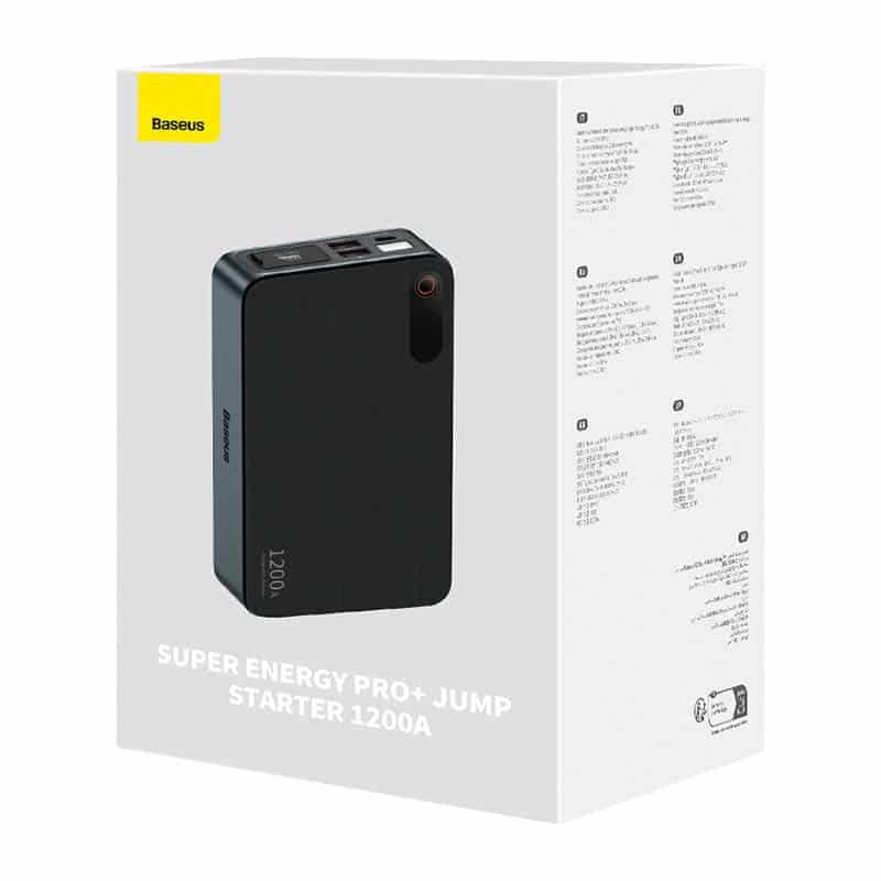 Baseus - Εκκινητής Αυτοκινήτου Super Energy Pro+ (C00245700111-00) - 1200A, 12000mAh - Μαύρο 9