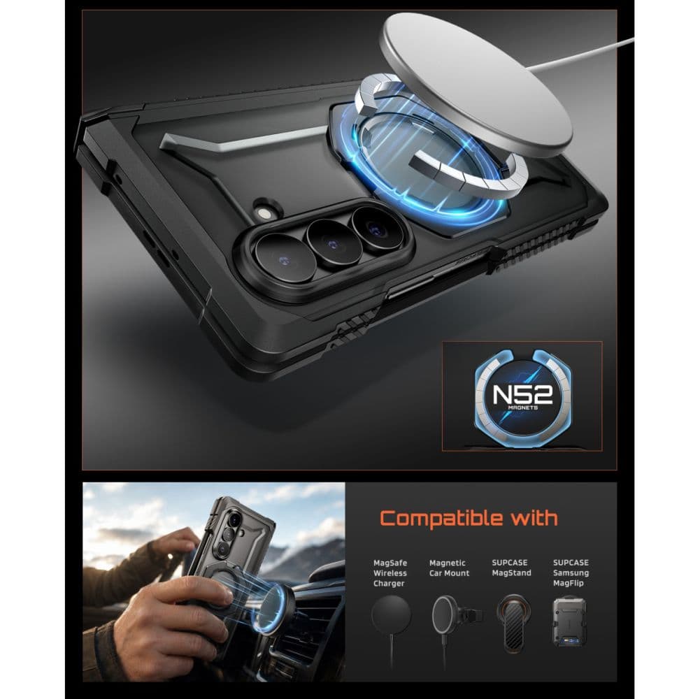 ΘΗΚΗ SUPCASE UB GRIP MAGSAFE GALAXY Z FOLD 8 2-ΣΕΤ ΜΑΥΡΗ 8