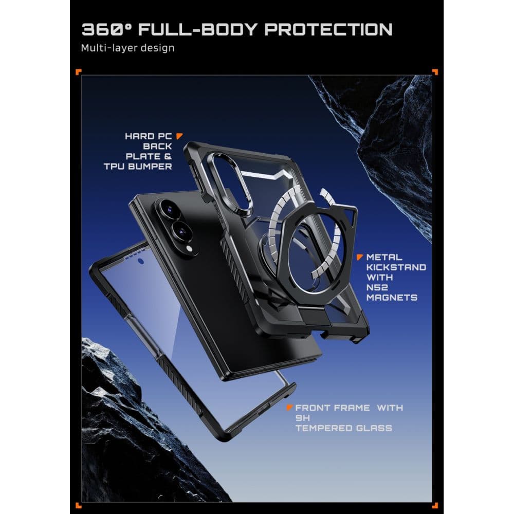 ΘΗΚΗ SUPCASE UB GRIP MAGSAFE GALAXY Z FOLD 8 ΜΑΥΡΗ 8
