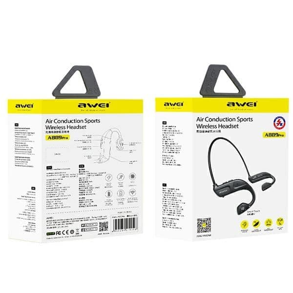 AWEI A889 Pro Αθλητικά Ακουστικά Bluetooth 5.2, Μαύρο 8