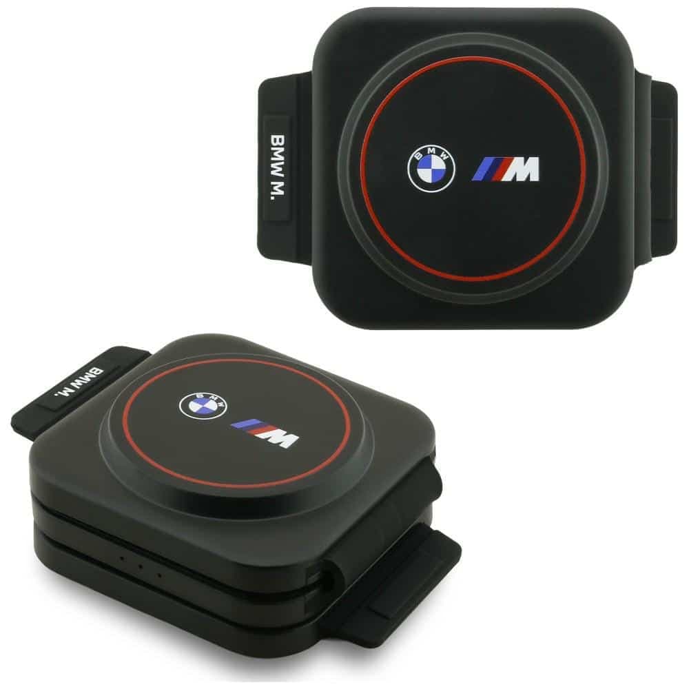 BMW M Q2 Ασύρματος Φορτιστής 3W1 με Κόκκινο Λογότυπο