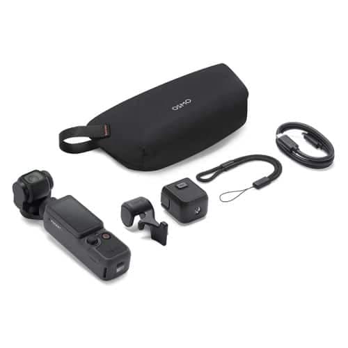 DJI Osmo Pocket 4 Essential Combo Κάμερα Δράσης, Μαύρο EU
