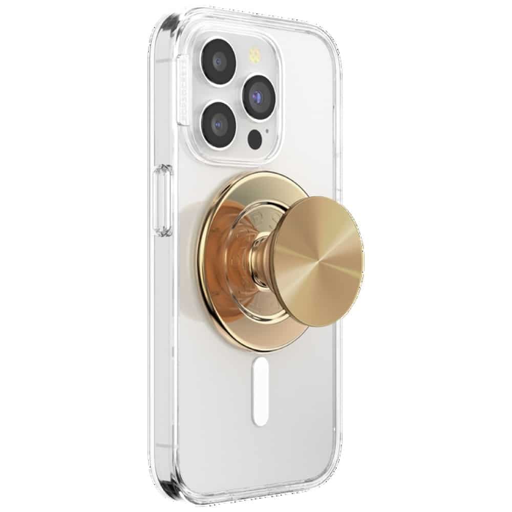 PopSockets Round Radial Βάση και Λαβή για Τηλέφωνο, Χρυσό Αλουμίνιο, MagSafe, 807259 4