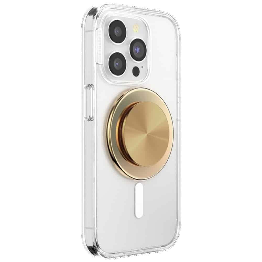PopSockets Round Radial Βάση και Λαβή για Τηλέφωνο, Χρυσό Αλουμίνιο, MagSafe, 807259 6