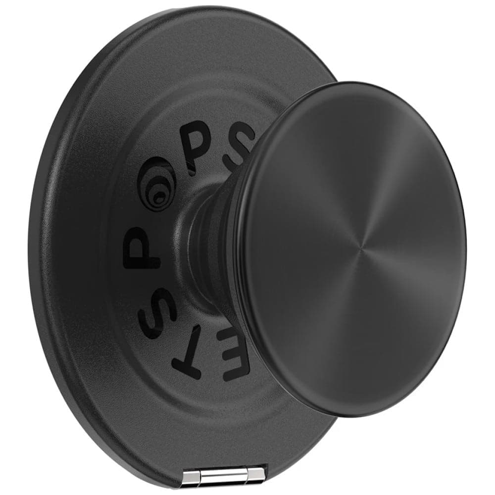 PopSockets Aluminum Radial Grip και Βάση Τηλεφώνου MagSafe, Μαύρη