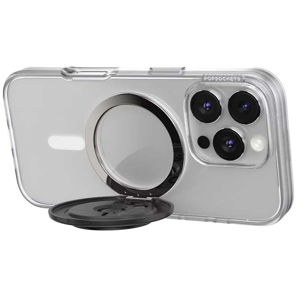 PopSockets Aluminum Radial Grip και Βάση Τηλεφώνου MagSafe, Μαύρη 10
