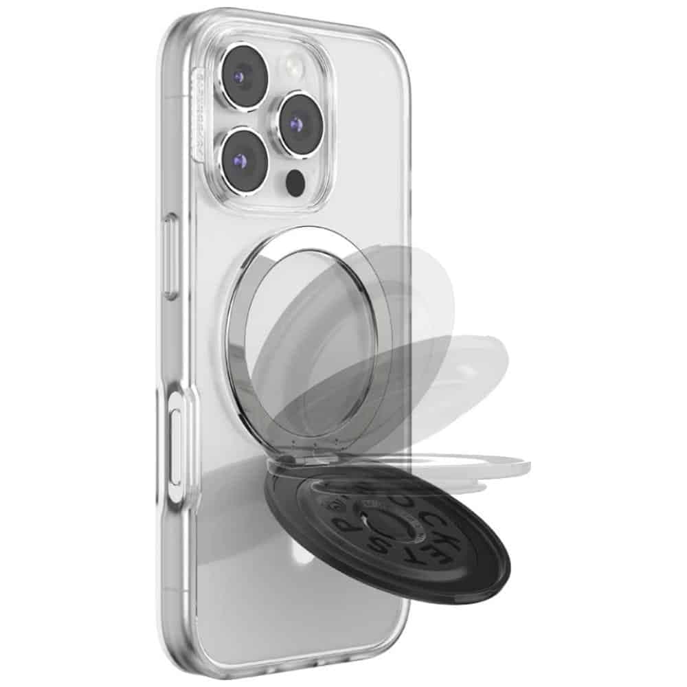 PopSockets Aluminum Radial Grip και Βάση Τηλεφώνου MagSafe, Μαύρη 12