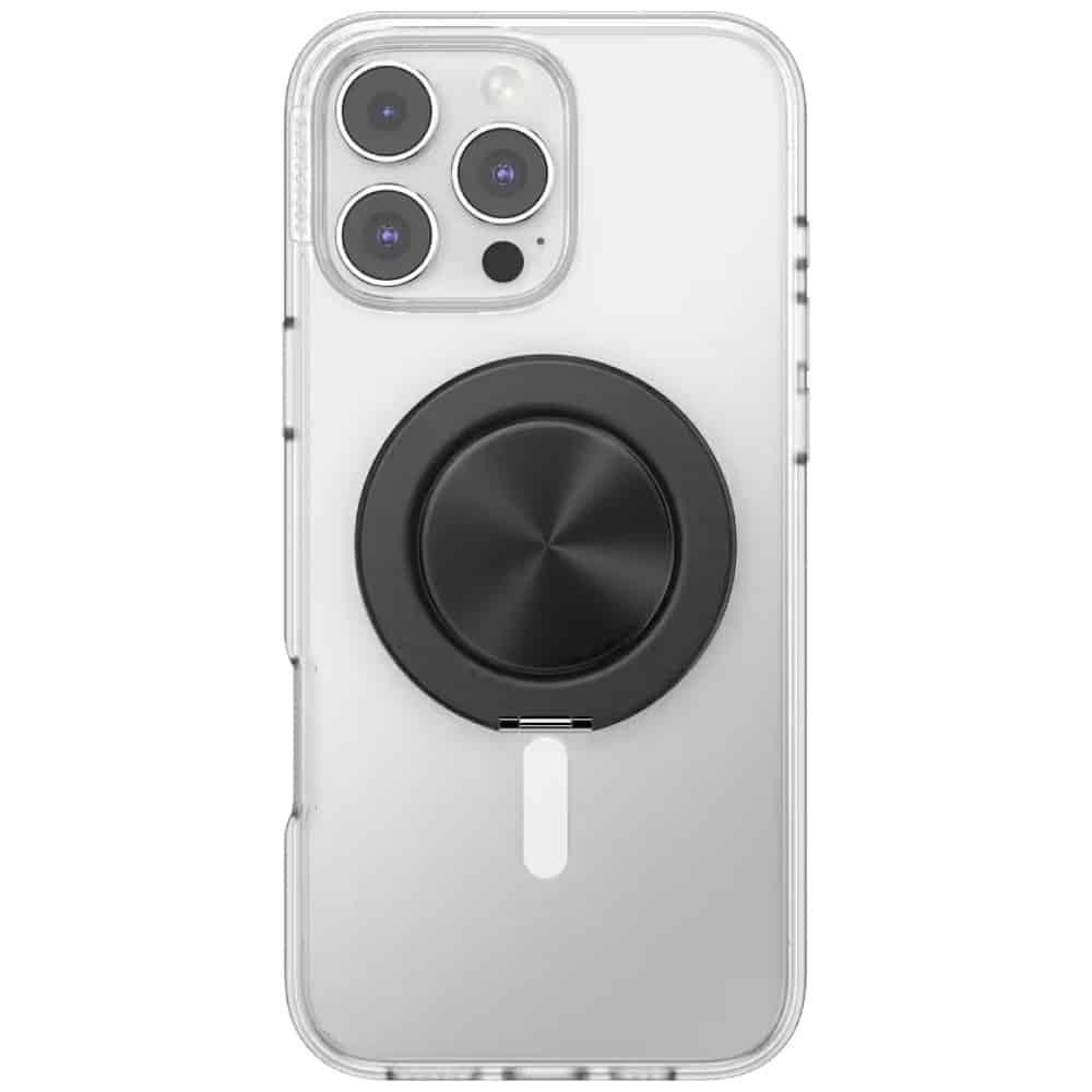 PopSockets Aluminum Radial Grip και Βάση Τηλεφώνου MagSafe, Μαύρη 4