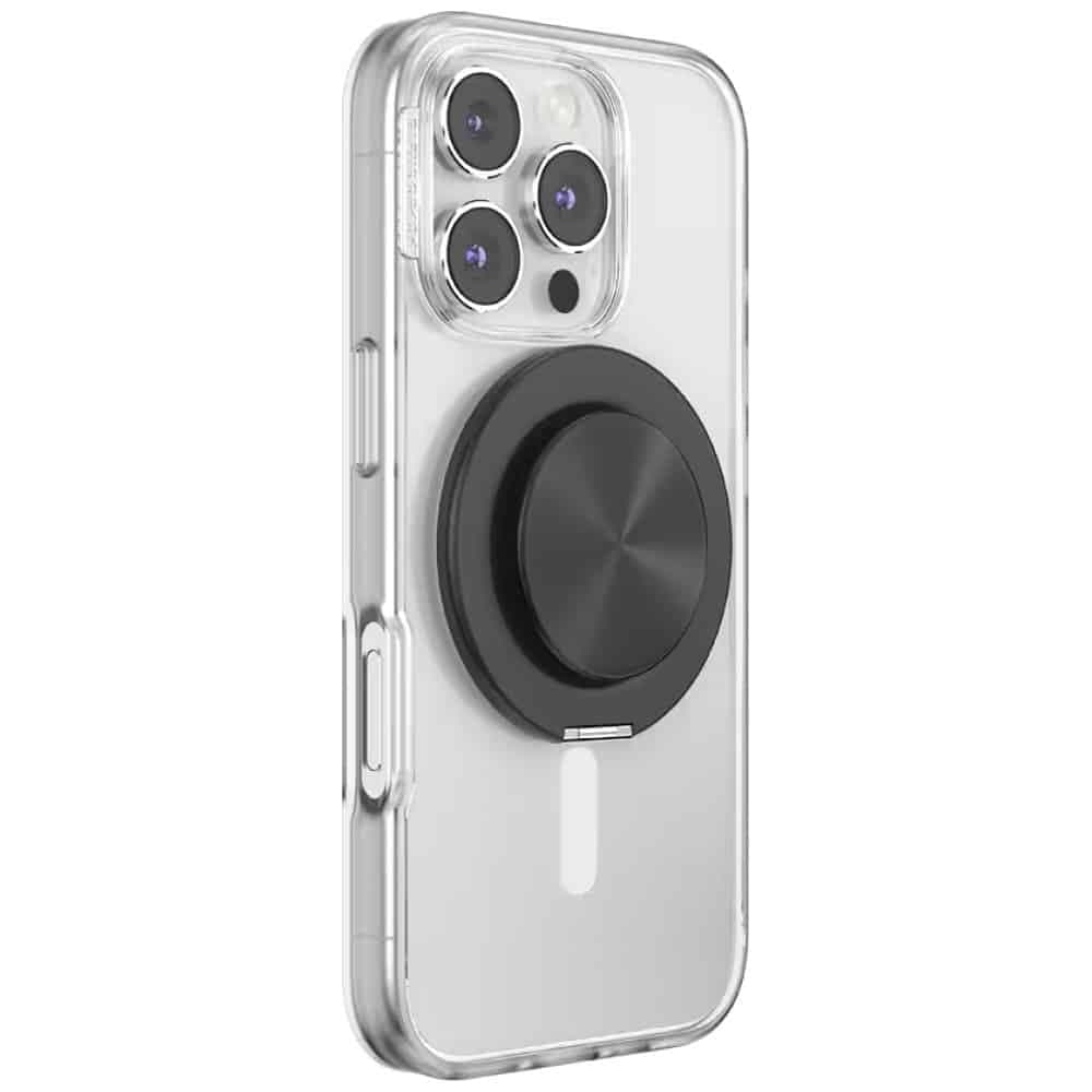 PopSockets Aluminum Radial Grip και Βάση Τηλεφώνου MagSafe, Μαύρη 7