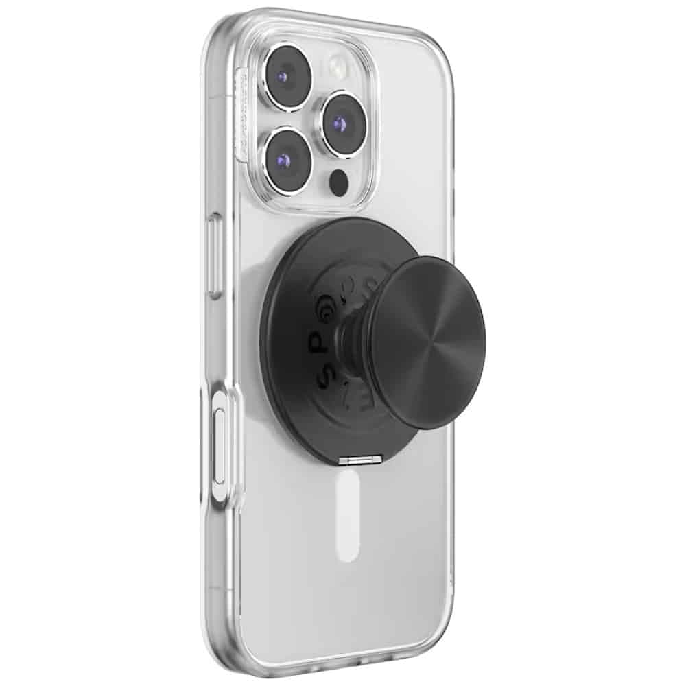 PopSockets Aluminum Radial Grip και Βάση Τηλεφώνου MagSafe, Μαύρη 8