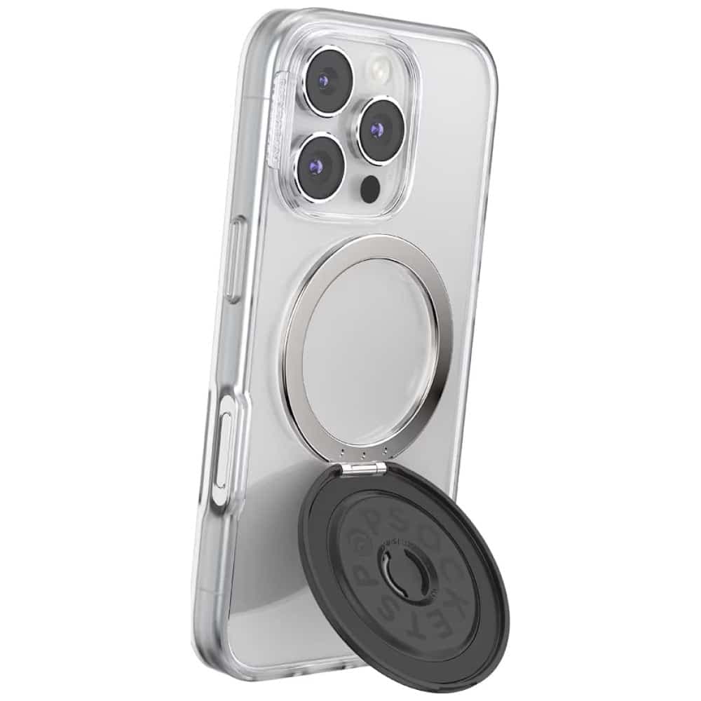 PopSockets Aluminum Radial Grip και Βάση Τηλεφώνου MagSafe, Μαύρη 9