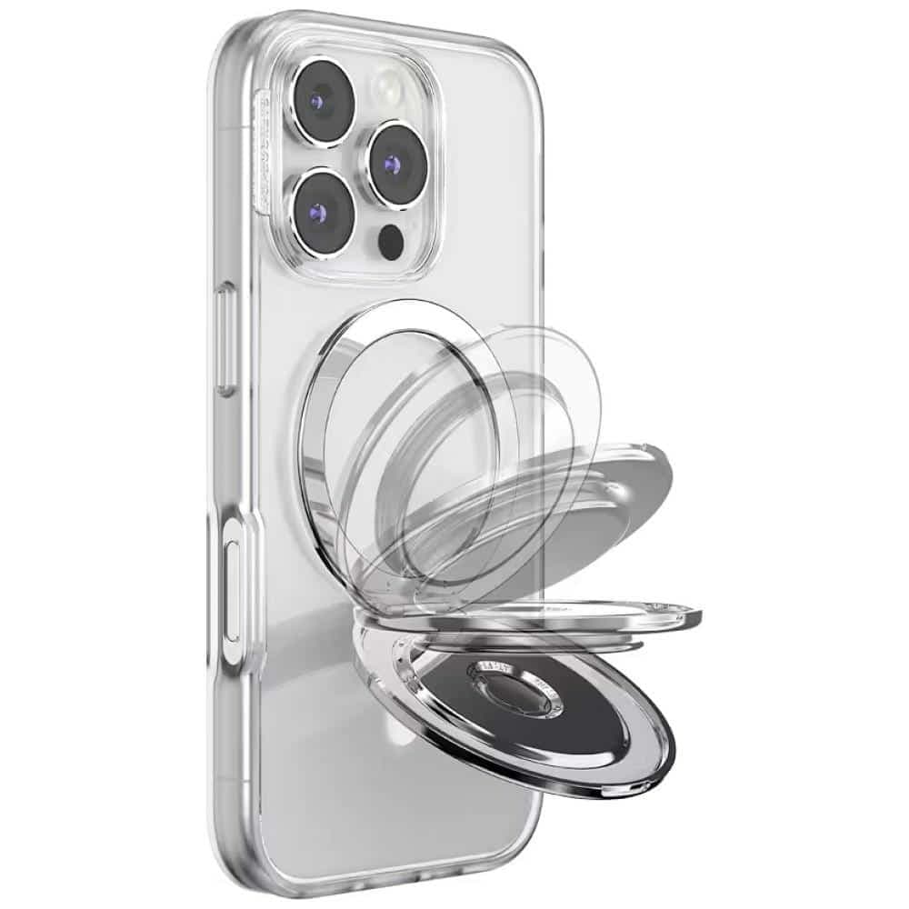 PopSockets MagSafe Aluminum Radial Grip και Βάση Τηλεφώνου, Ασημί 10
