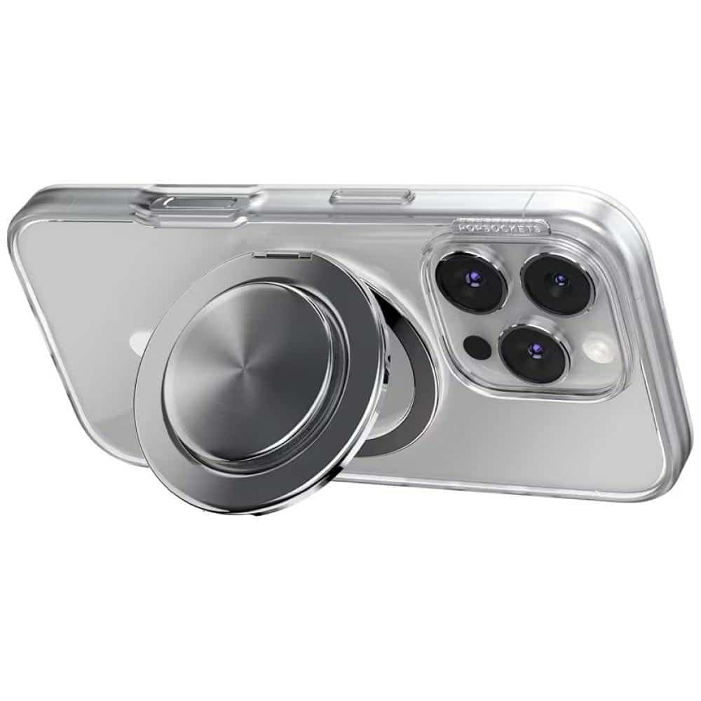 PopSockets MagSafe Aluminum Radial Grip και Βάση Τηλεφώνου, Ασημί 12