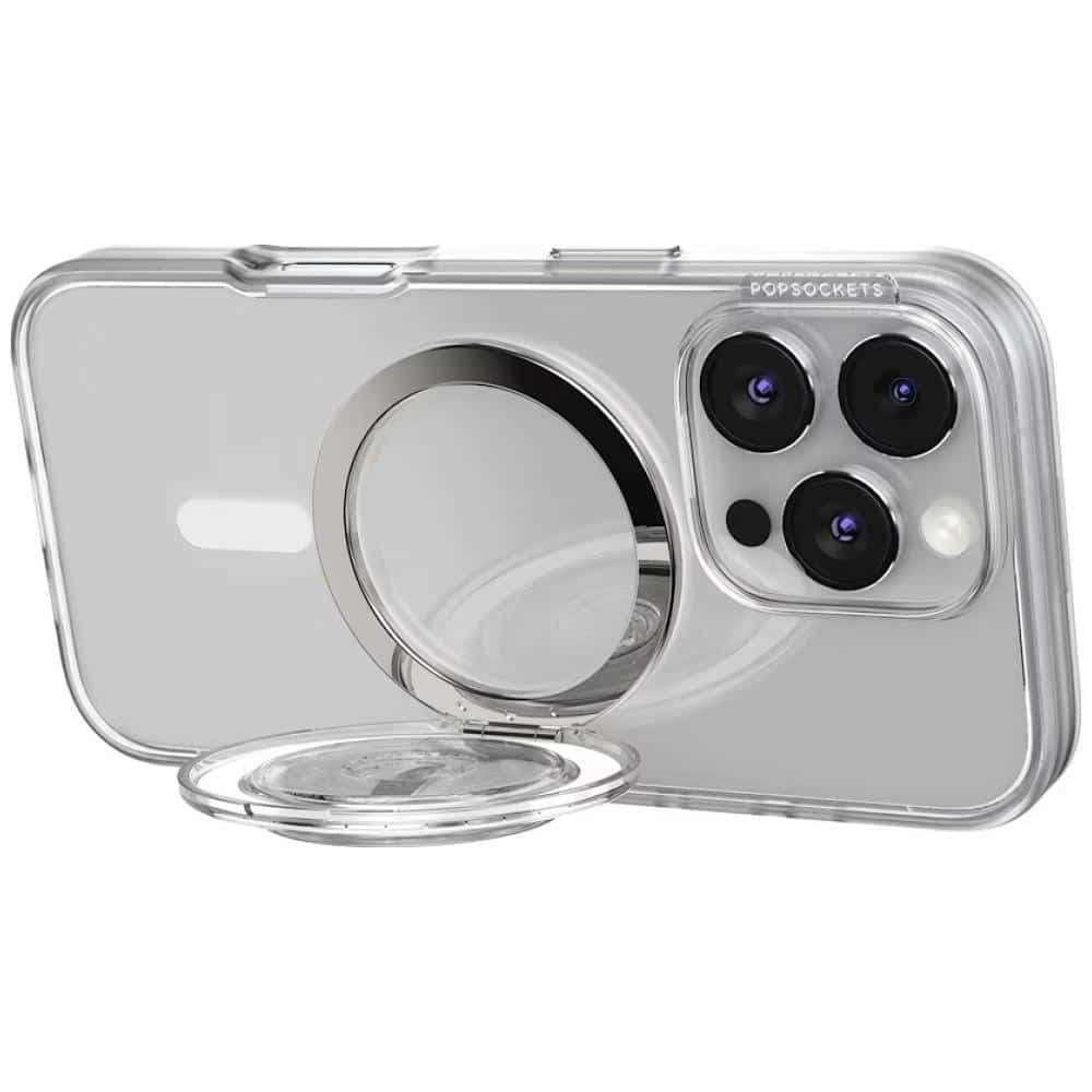PopSockets MagSafe Kick-Out Grip Τηλεφώνου και Βάσης, Διαφανής 10