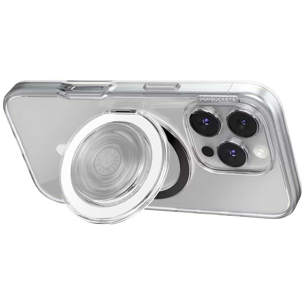 PopSockets MagSafe Kick-Out Grip Τηλεφώνου και Βάσης, Διαφανής 11