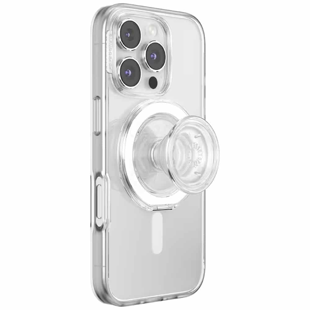 PopSockets MagSafe Kick-Out Grip Τηλεφώνου και Βάσης, Διαφανής 7