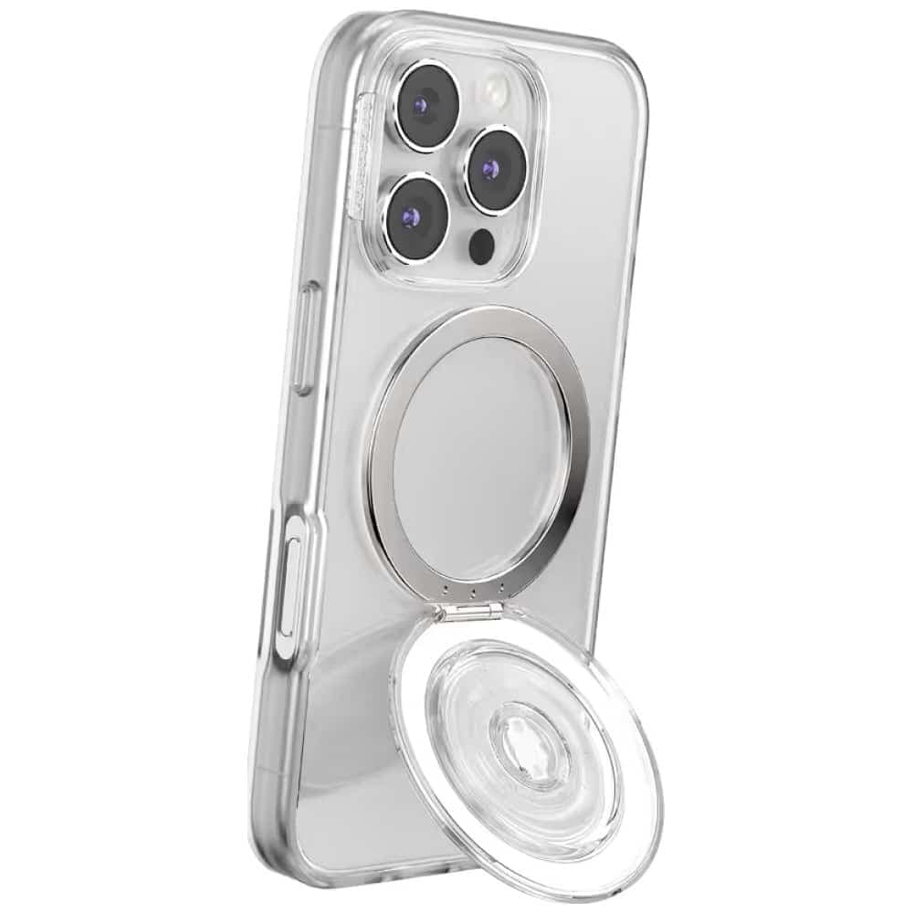 PopSockets MagSafe Kick-Out Grip Τηλεφώνου και Βάσης, Διαφανής 8