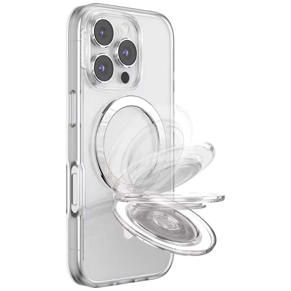 PopSockets MagSafe Kick-Out Grip Τηλεφώνου και Βάσης, Διαφανής 9
