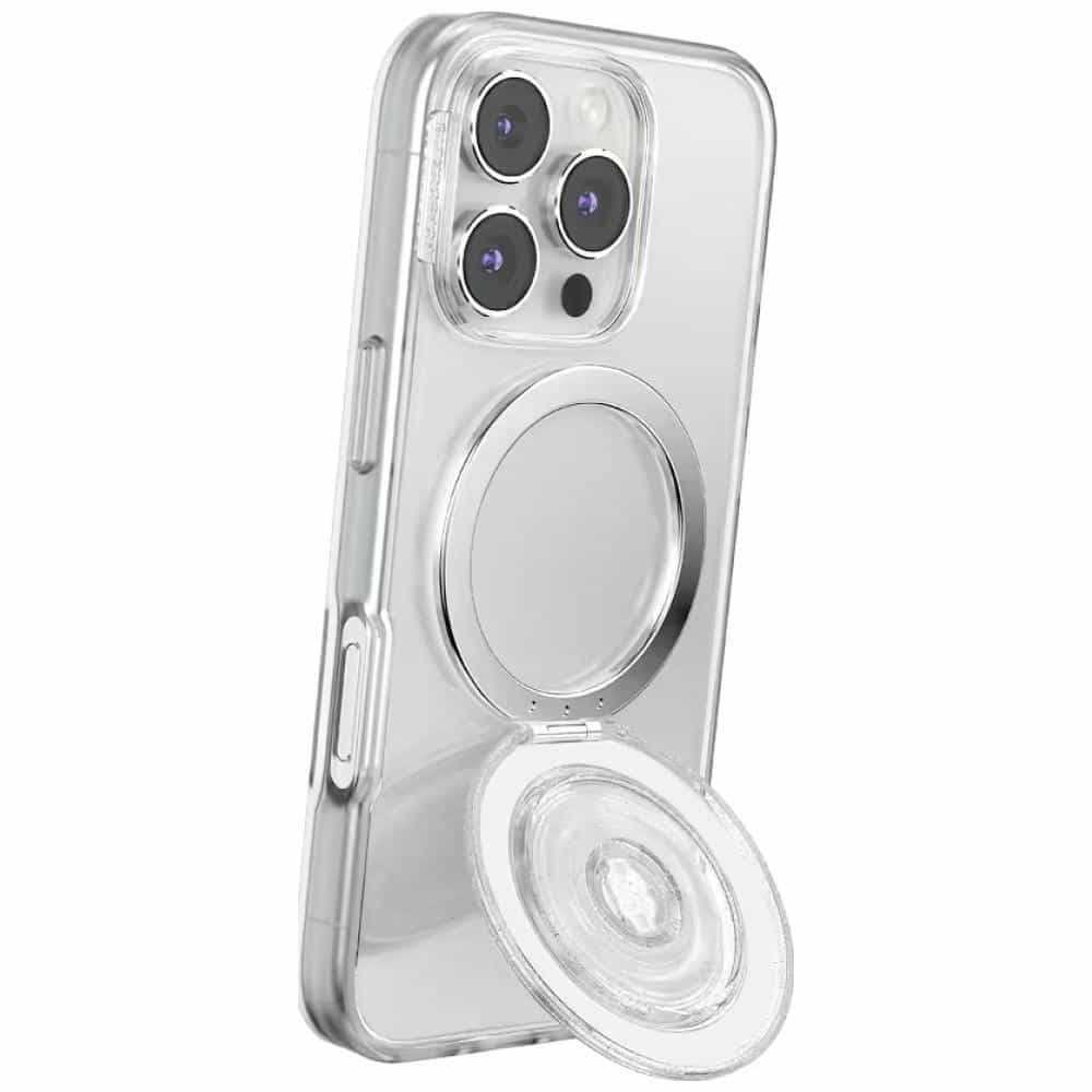 PopSockets Kick-Out Grip Glitter MagSafe, Διαφανής Λαβή και Βάση Τηλεφώνου 10
